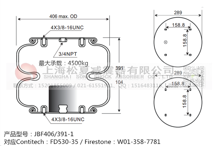 JBF406/391-2橡膠<a href='http://hzfyx.com/' target='_blank'><u>空氣彈簧</u></a>